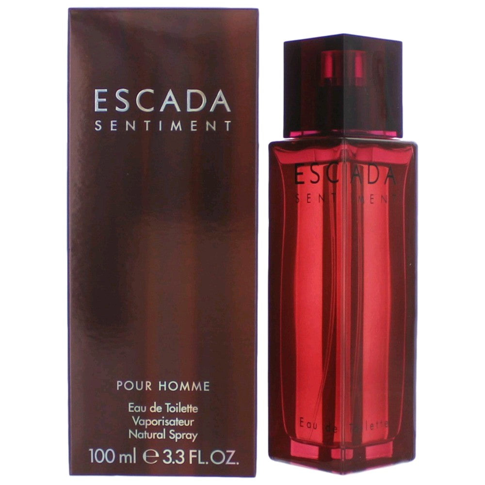 Bottle of Escada Sentiment by Escada, 3.4 oz Eau De Toilette Spray for Men